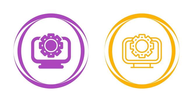 Desktop Computer Vector Icon