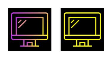 icono de vector de monitor de computadora