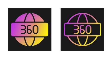 360 Degrees Vector Icon