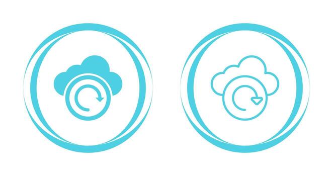 Cloud Backup Vector Icon