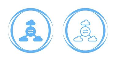 Multi-Cloud Vector Icon