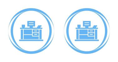 Office Desk Vector Icon