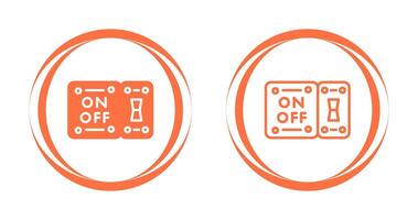 icono de vector de interruptor de luz