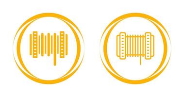 cable carrete vector icono