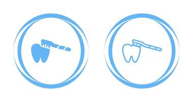 cepillado dientes vector icono