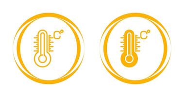 icono de vector de temperatura