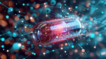 AI generated AI-Enhanced Smart Pill Revolutionizing Future Healthcare photo