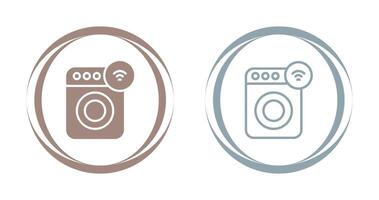 Smart Washing Machine Vector Icon