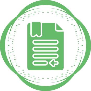 Left Justification Vector Icon