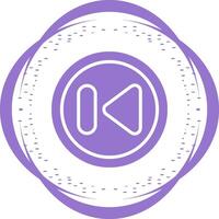 Previous Track Button Vector Icon