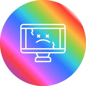 icono de vector de computadora