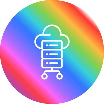 icono de vector de computación en la nube
