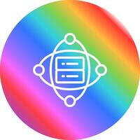 Cluster Server Vector Icon