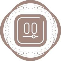 vídeo pausa cuadrado vector icono