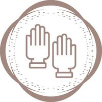 Rubber Gloves Vector Icon