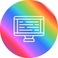 icono de vector de computadora de escritorio