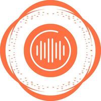 Audio Spectrum Circle Vector Icon