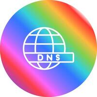 dns servidor vector icono