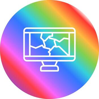 icono de vector de computadora