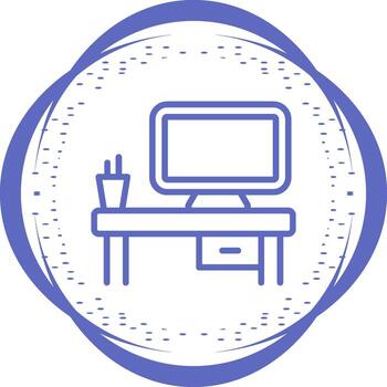 icono de vector de computadora