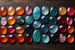 AI generated Abstract stone marbles and transparent background design images photo