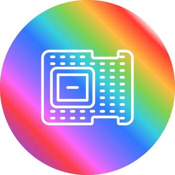 icono de vector de procesador