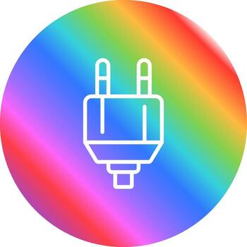 icono de vector de enchufe