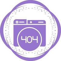 404 Error Vector Icon