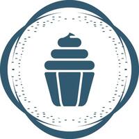 icono de vector de cupcake