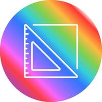 icono de vector de regla triangular