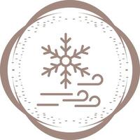 icono de vector de copo de nieve