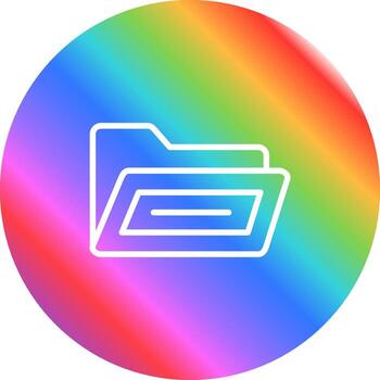 abierto archivo carpeta vector icono