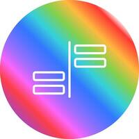 Horizontal Alignment Vector Icon