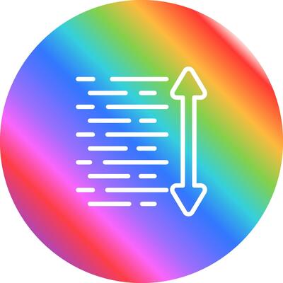 Line Spacing Vector Icon
