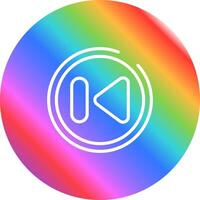 Previous Track Button Vector Icon