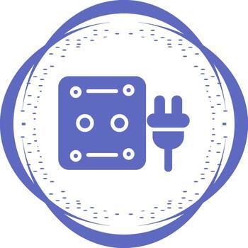 icono de vector de enchufe
