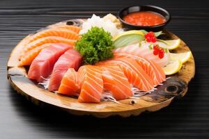 AI generated Sashimi food clipart photo