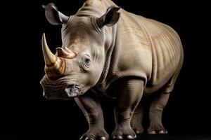 ai generado rinoceronte ilustración clipart foto