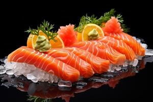 AI generated Sashimi food clipart photo