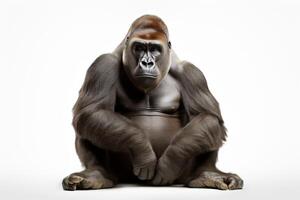 AI generated lowland gorilla clipart photo