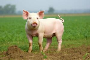 AI generated pig illustration clipart photo