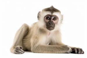 AI generated macaque monkey clipart photo