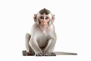 AI generated macaque monkey clipart photo