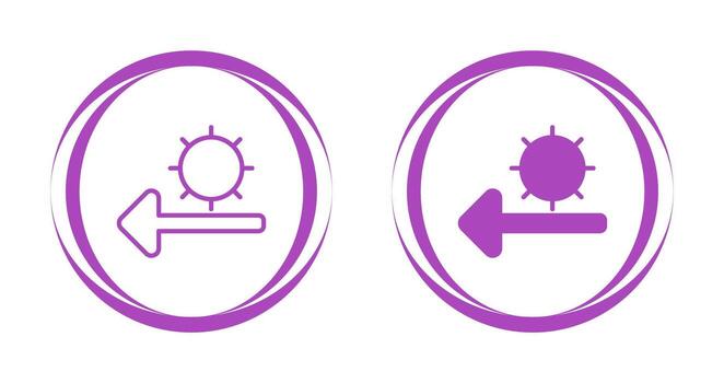 icono de vector de sol