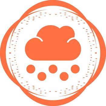 icono de vector de nube