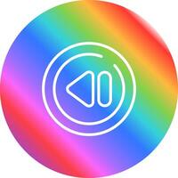Previous Track Circle Vector Icon