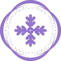 icono de vector de copo de nieve