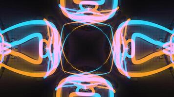 terar färgrik energi lysande Vinka partikel explosioner, frostig dimma effekter abstrakt rör på sig magi glöd flygande video