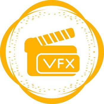 icono de vector de claqueta