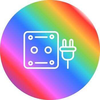 icono de vector de enchufe
